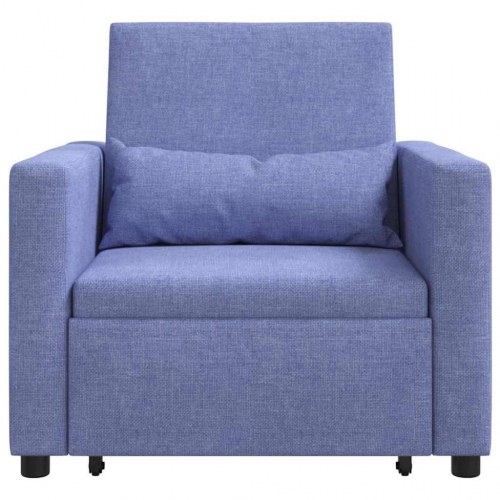 Enkelt Sofa Seng med hjul Jeans Blå 90 x 165 x 87 cm Stof
