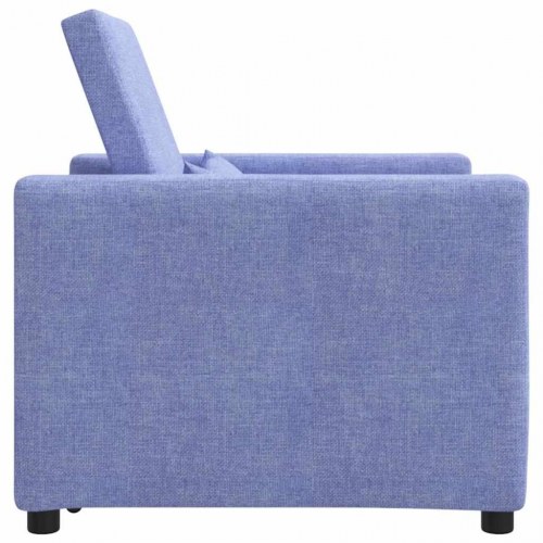 Enkelt Sofa Seng med hjul Jeans Blå 90 x 165 x 87 cm Stof