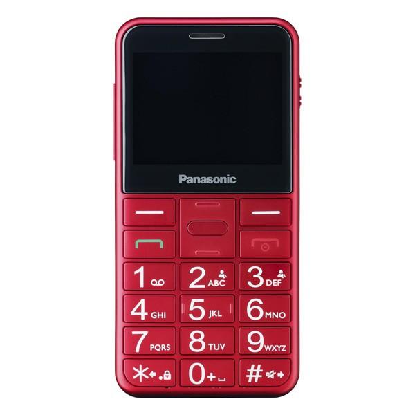Mobiltelefon til ældre mennesker Panasonic Corp. KX-TU150 TFT LCD Dual SIM Rød