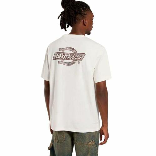 Dickies Wood Logo T-shirt til mænd, hvid (M)