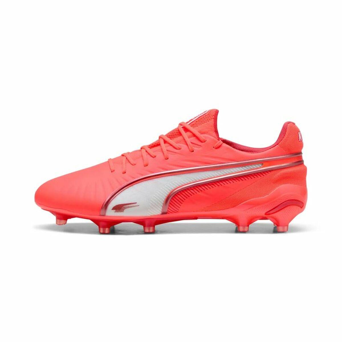 Puma King Ultimate FG/AG fodboldstøvler til voksne - Rød (41)