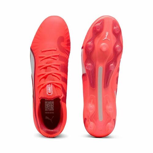 Puma King Ultimate FG/AG fodboldstøvler til voksne - Rød (41)
