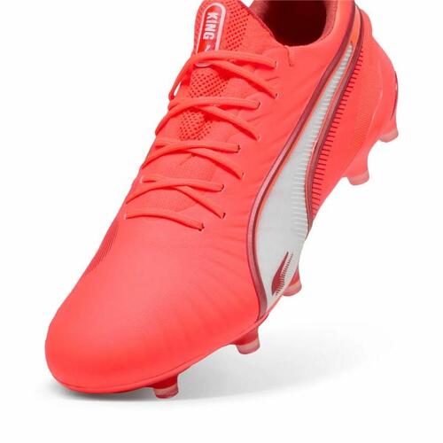 Puma King Ultimate FG/AG fodboldstøvler til voksne - Rød (41)