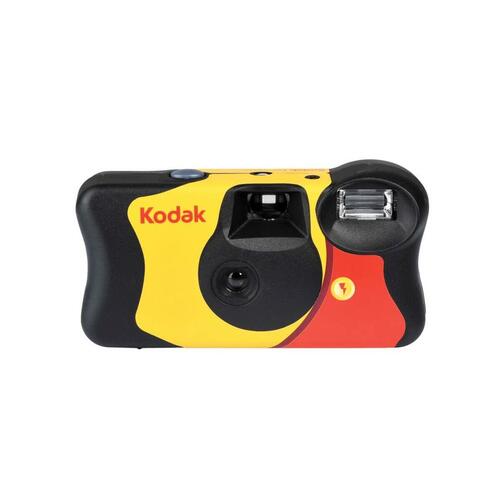 Kodak FunSaver engangskamera med flash - gul/sort/rød