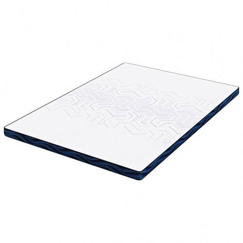 Topmadras i memoryskum 140 x 200 cm - hvid