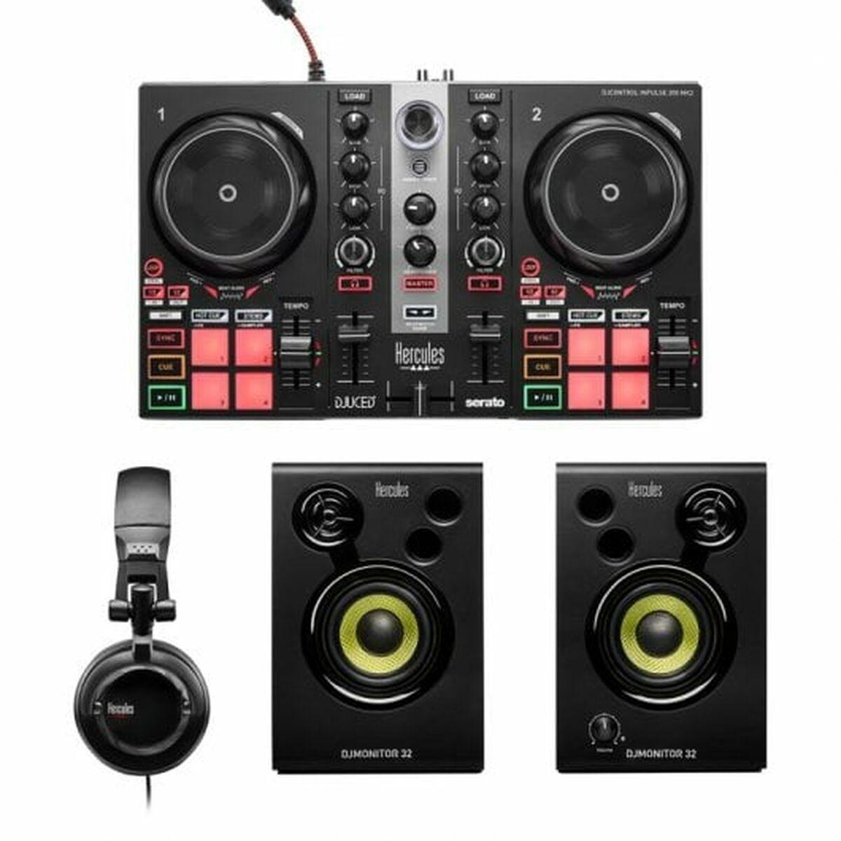 Hercules DJLearning Kit MK2 DJ-controller - Sort (USB, 3,5 mm)