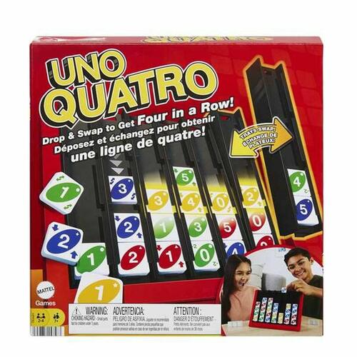 UNO Quatro - Lærerigt brætspil fra Mattel