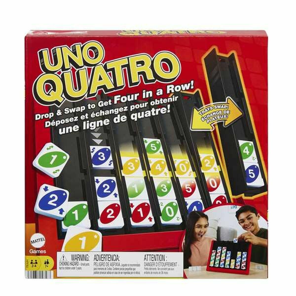 UNO Quatro - Lærerigt brætspil fra Mattel