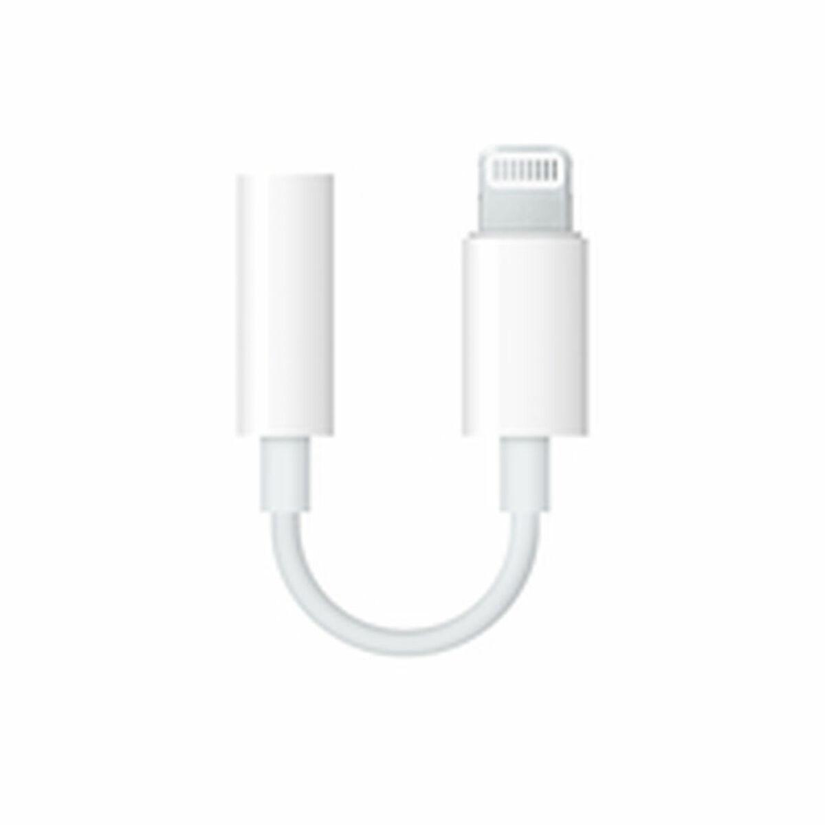 Apple Lightning til 3,5 mm jack adapter - Hvid