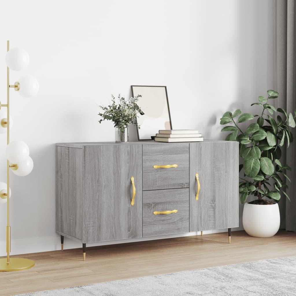 Skænk 100x36x60 cm konstrueret træ grå sonoma-eg