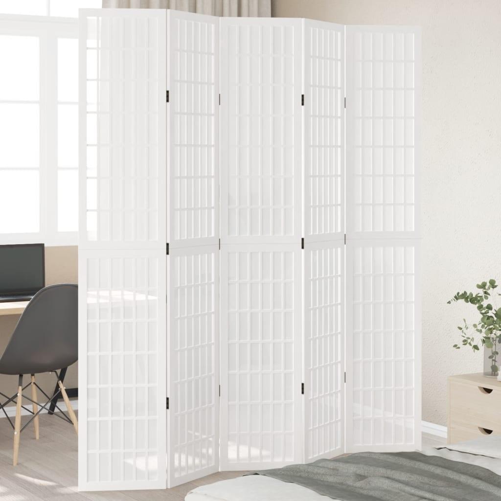 Rumdeler Massivt Kejsertræ Hvid - 40 x 220 cm / 5