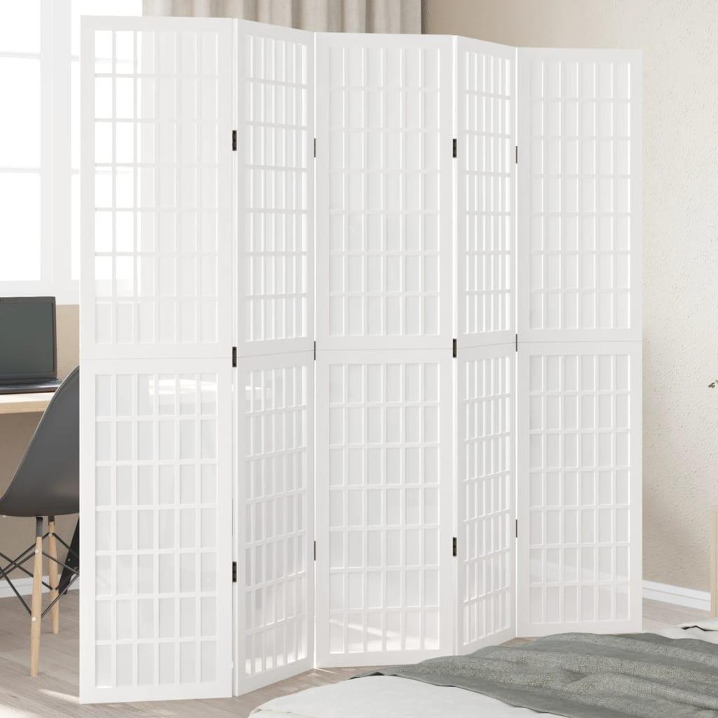 Rumdeler Massivt Kejsertræ Hvid - 40 x 180 cm / 5