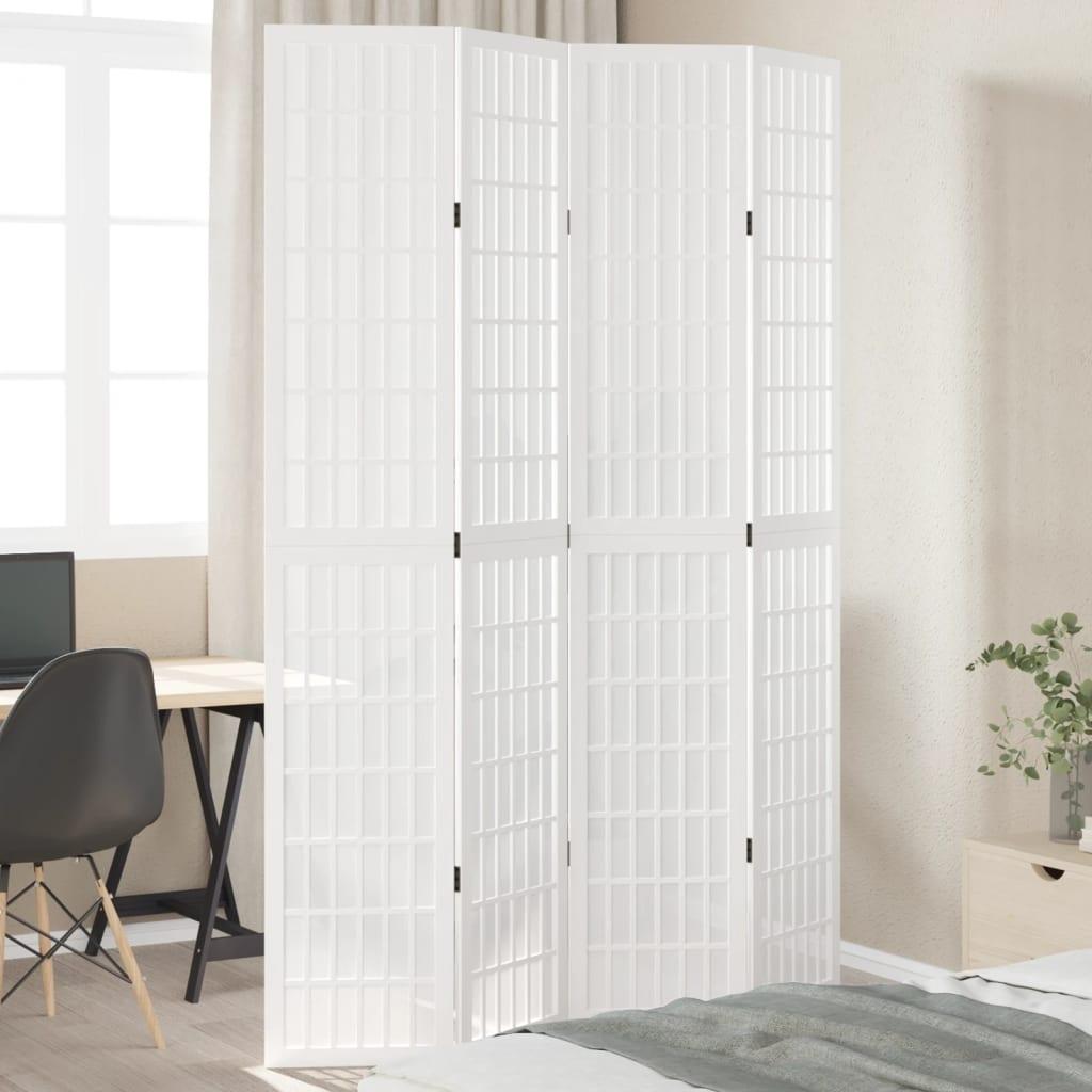 Rumdeler Massivt Kejsertræ Hvid - 40 x 220 cm / 4