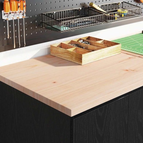 Skabe til garagen 6 stk. konstrueret træ sort