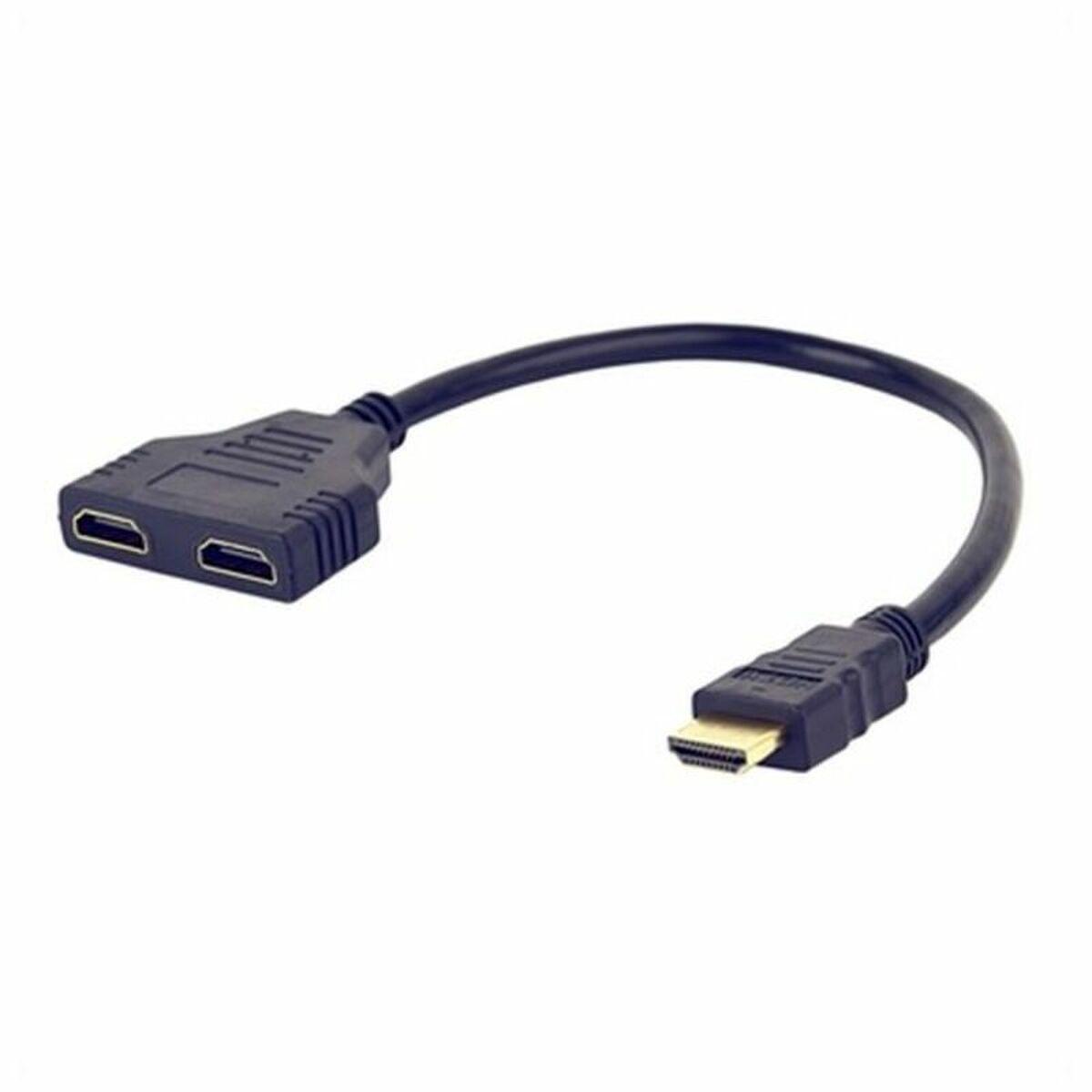 HDMI-fordeler Gembird DSP-2PH4-04 - sort, 1x han til 2x hun