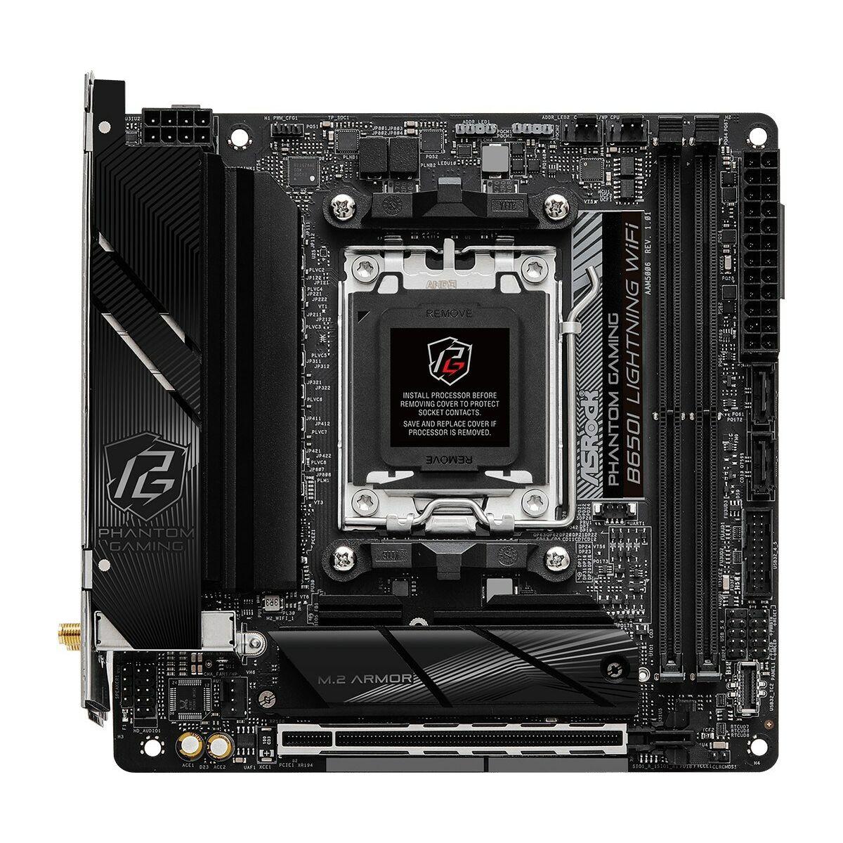 Motherboard Asrock B650i Lightning Wifi Intel Wi Fi 6 Amd B650 Amd Am5