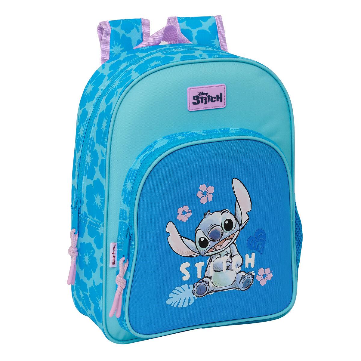 Lilo & Stitch skoletaske - Hawaii, blå, 26 × 34 × 11 cm
