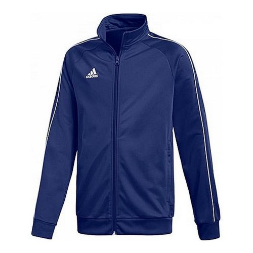 Adidas CORE18 sportsjakke til drenge - marine, 10 år