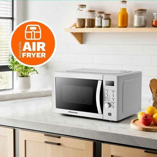 Grunkel MW-28AIRFRYER mikrobølgeovn med grill & airfryer, 28 l, 900 W, sølvfarvet