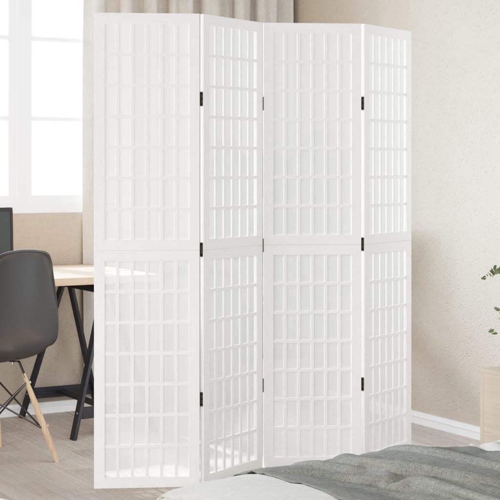Rumdeler Massivt Kejsertræ Hvid - 40 x 180 cm / 4