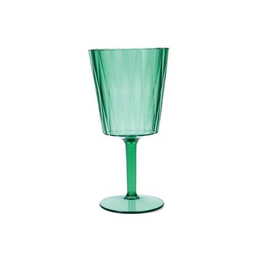 Iris vinglas - grøn plastik, 350 ml (12 stk.)