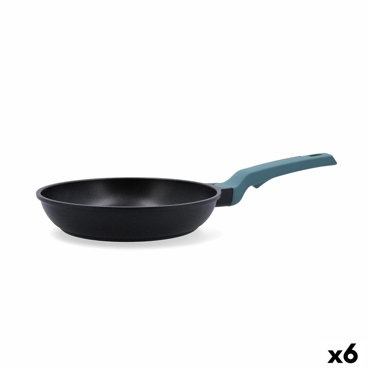 Confort stegepande blå metal Ø 24 cm - 6 stk.