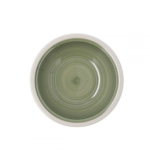 Calypso dyb tallerken, grøn keramik Ø 21,5 cm - 12 stk.