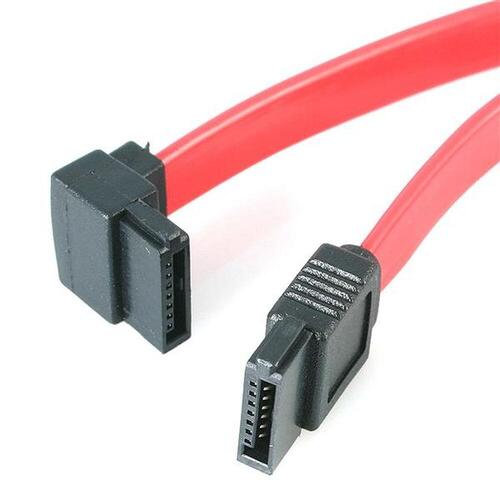 Startech SATA-kabel SATA18LA1 - rød/sort/sølv, metal