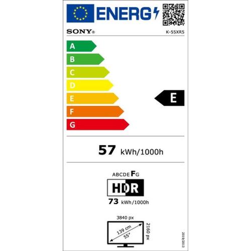 Sony 55" BRAVIA 5 4K Ultra HD Mini LED Smart TV (K55XR55B)