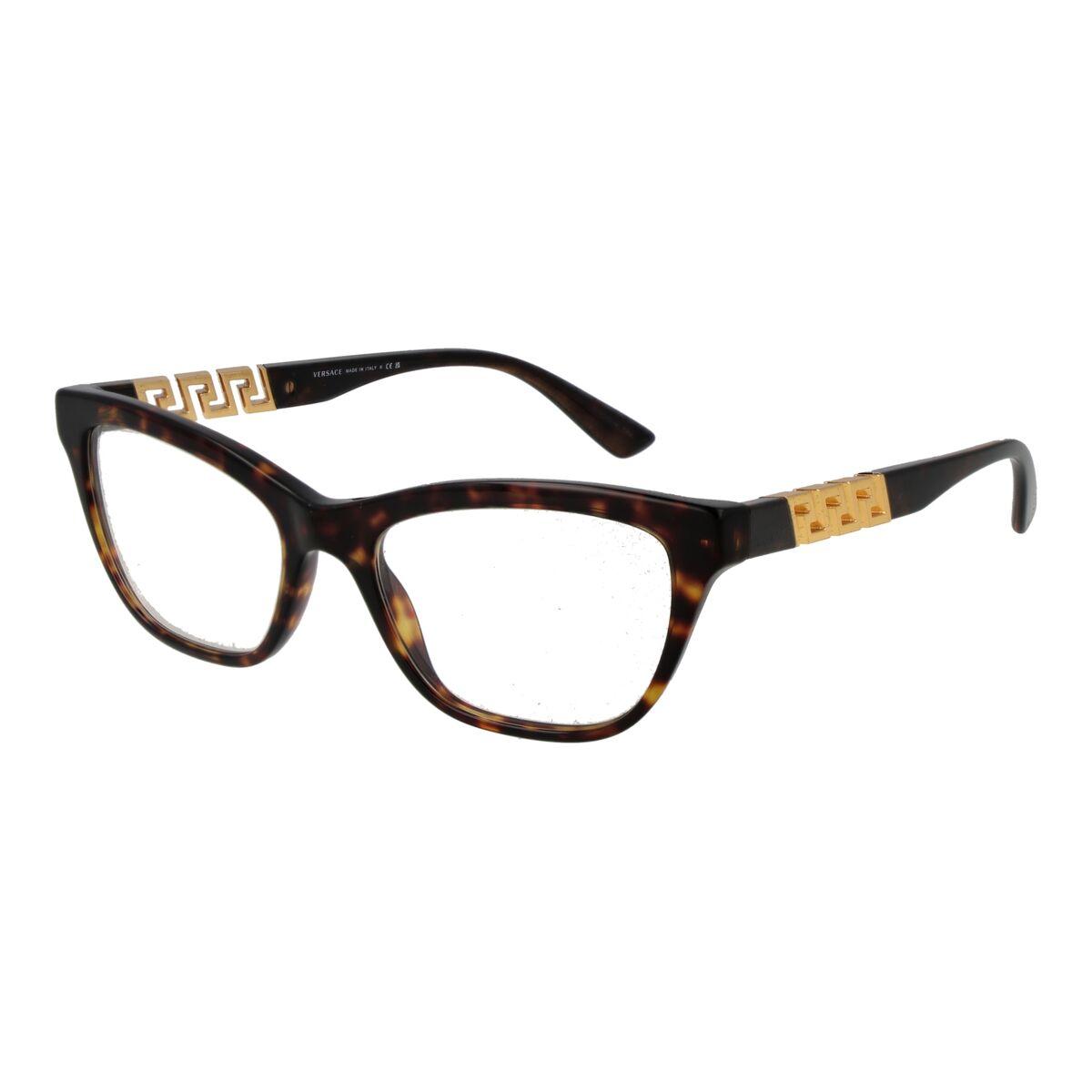 Versace Brillestel 0ve3318 52108 Dame Brun Mønster
