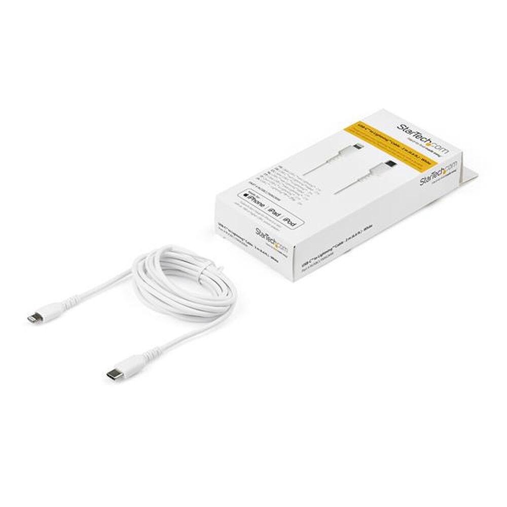 Startech USB-C til Lightning kabel 2 m - hvid