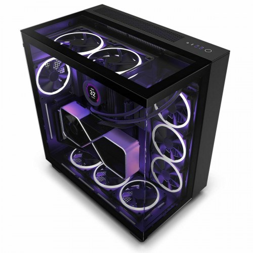 PC kabinet NZXT H9 Elite ATX miditower - sort