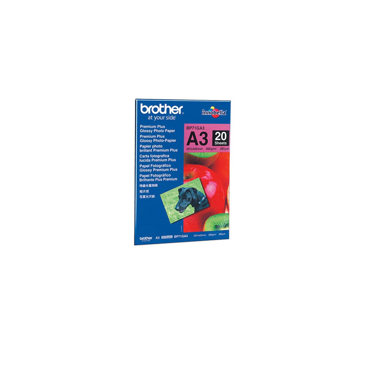 Brother BP71GA3 Glossy Premium fotopapir A3 - 20 ark