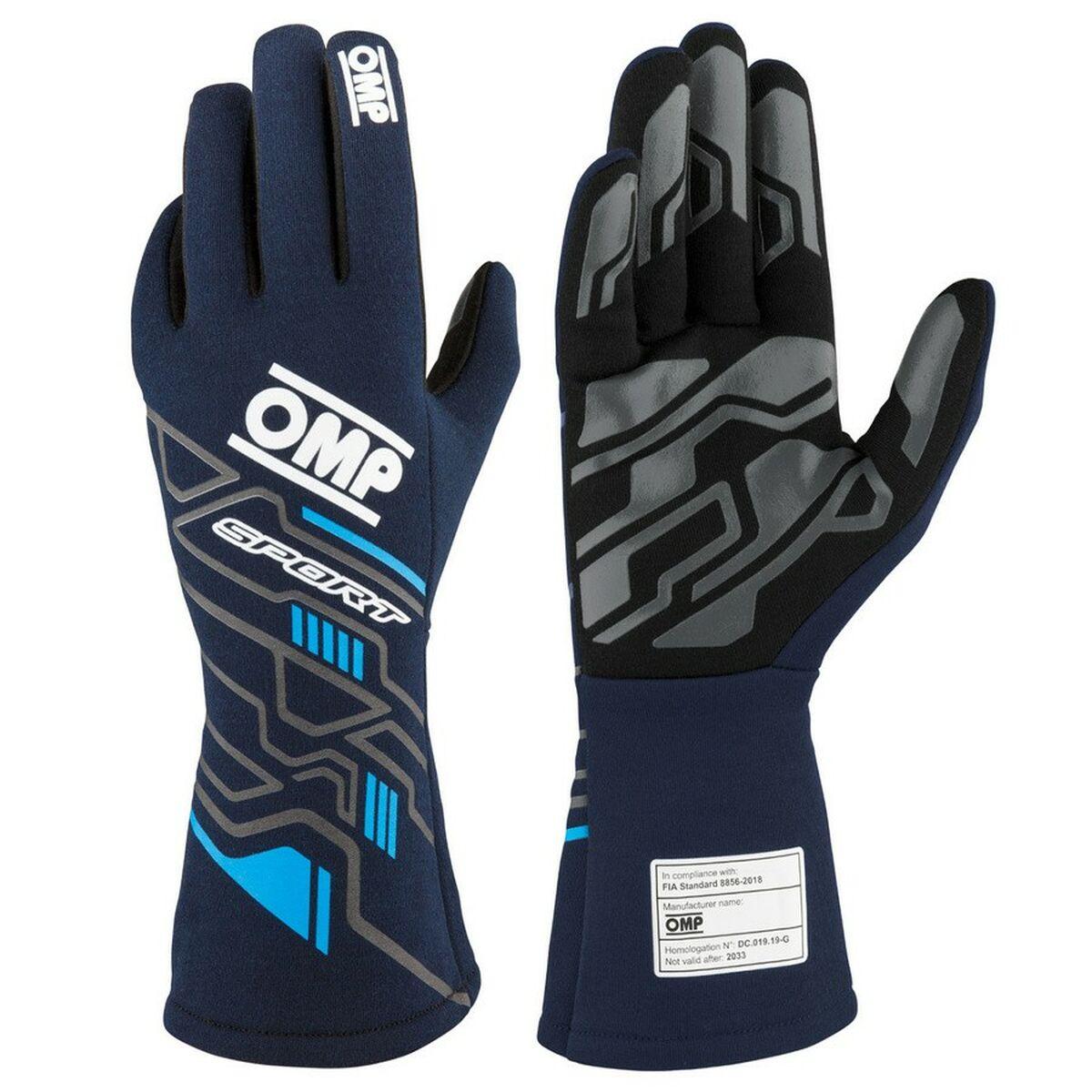 Men ' 's Driving Gloves Omp Sport Marineblå S