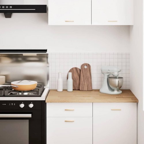 Køkkenbordplade 100x63,5x2,7 cm massivt egetræ rektangulær