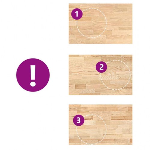 Køkkenbordplade 100x63,5x2,7 cm massivt egetræ rektangulær