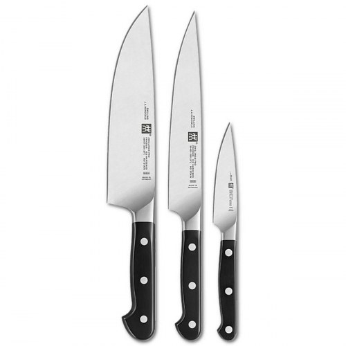 Zwilling knivsæt 38430-007-0 - sort skaft, rustfrit stål