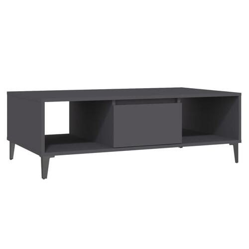 Sofabord 103,5x60x35 cm spånplade grå