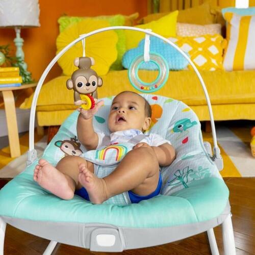 Bright Starts baby hængekøje med vibration - multifarvet