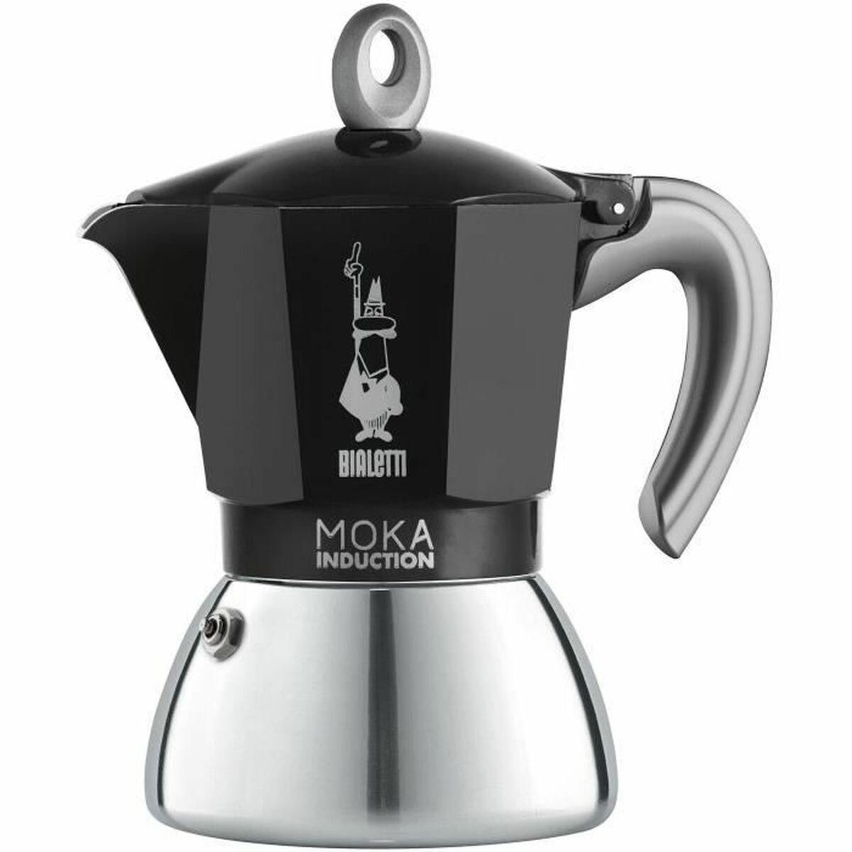 Italiensk Kaffekande Beurer Bialetti New Moka 6 Kopper Sort Metal Aluminium