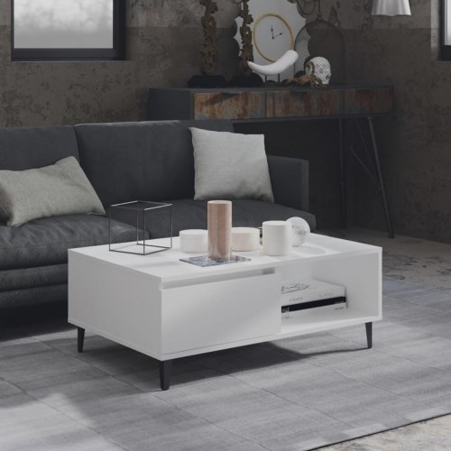 Sofabord 90 x 60 x 35 cm - hvid