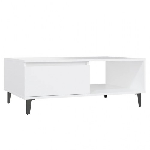 Sofabord 90 x 60 x 35 cm - hvid
