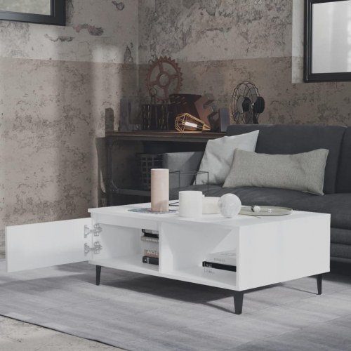 Sofabord 90 x 60 x 35 cm - hvid