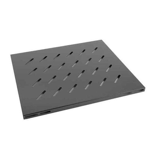 Lanberg fast bakke til 19" rackskab AK-1003-B - sort, 1U