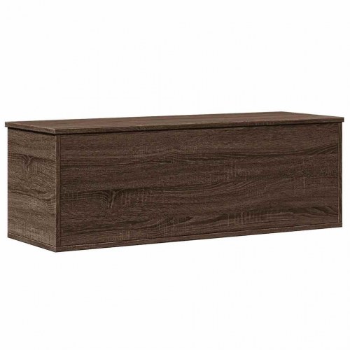 Opbevaringsboks 102 x 35 x 35 cm i konstrueret træ, brun egetræsfarve