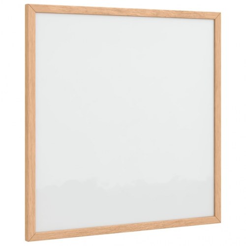 Magnetisk whiteboardtavle med fyrretræsramme 40 x 40 cm
