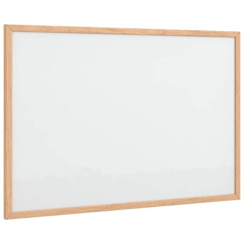 Magnetisk whiteboardtavle med ramme i massivt fyrretræ 60x40 cm