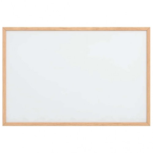 Magnetisk whiteboardtavle med ramme i massivt fyrretræ 60x40 cm