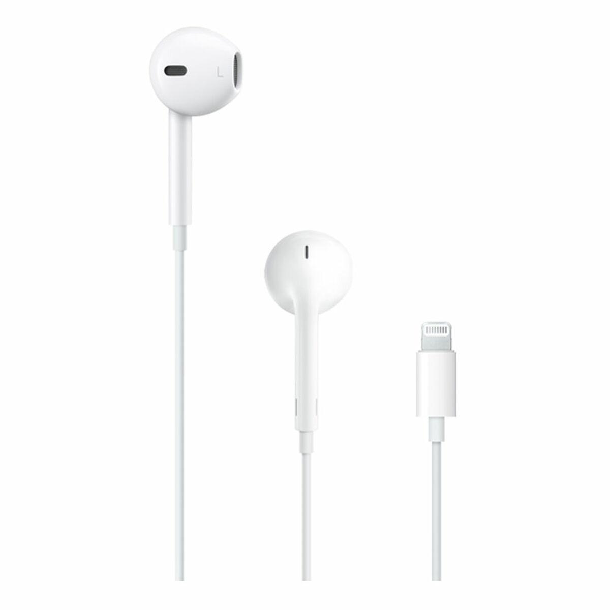 Høretelefoner med mikrofon Apple EarPods - Lightning, hvid