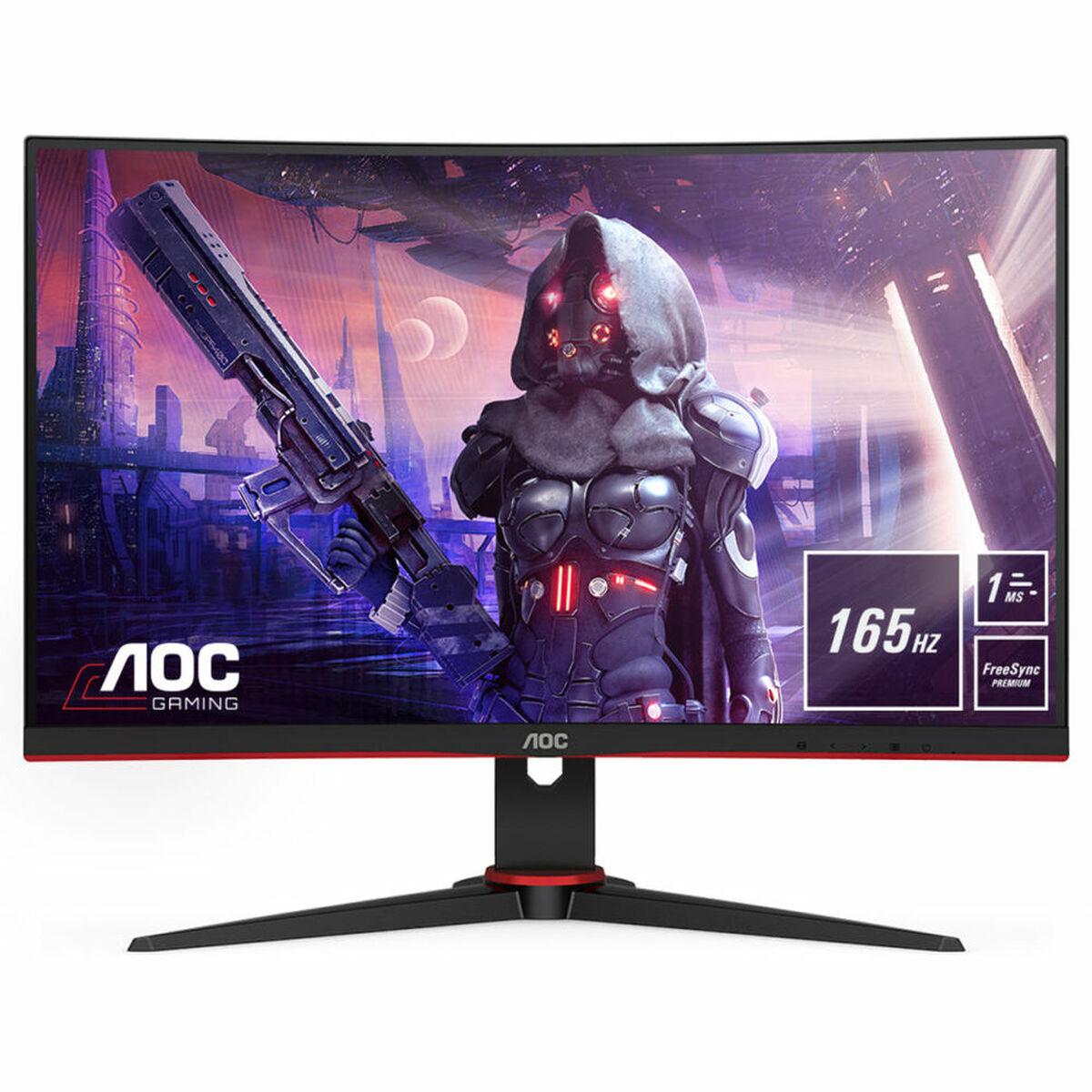 AOC C24G2AE/BK 24" buet gaming-skærm, Full HD 165 Hz